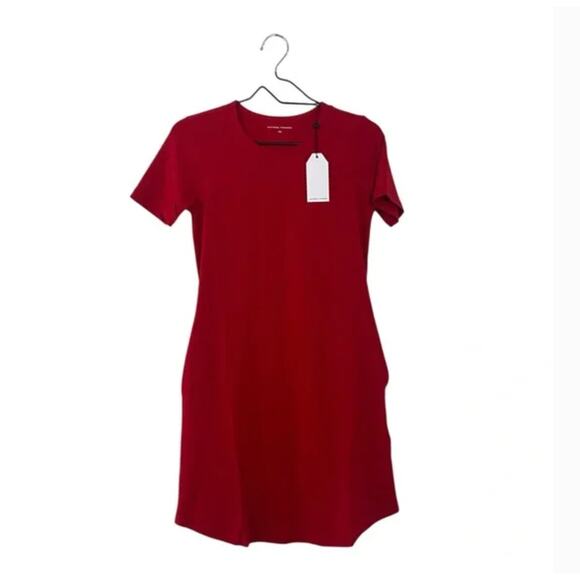Universal Standard Halie Dress 4XS 00 0 Red NWT Capsule Minimalist Travel - Picture 5 of 6